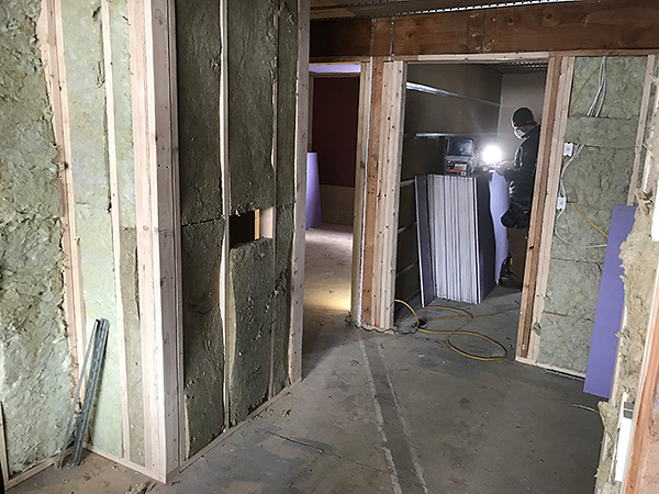 Drywall starting to go up at the new Center for Mental Health